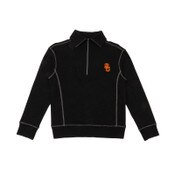 USC Trojans Women's Tommy Bahama Black SC Interlock Sport Tobago Bay 1/2 Zip Top